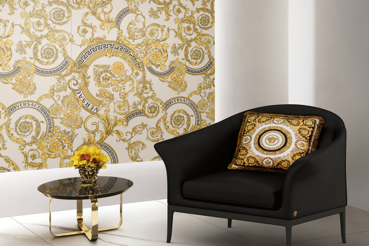 Versace Manifesto Mega Barocco White Iconic Look Porcelain Tile