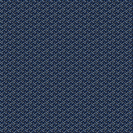 Versace Manifesto La Greca Midi Blue Iconic Look Porcelain Tile