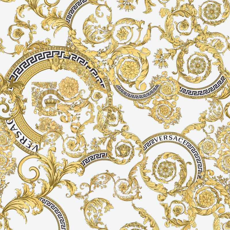 Versace Manifesto Mega Barocco White Iconic Look Porcelain Tile