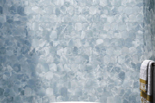 Versace GemStones Onyx Sky Stone Look Porcelain Tile