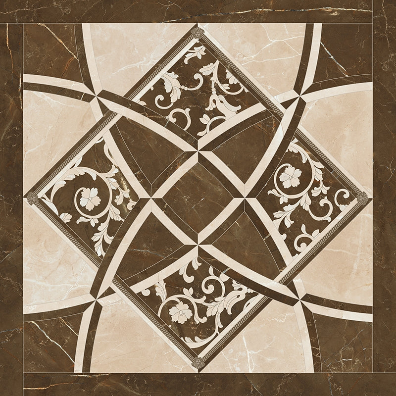 Versace Emote Intarsio Crema/Marrone Stone Look Porcelain Tile