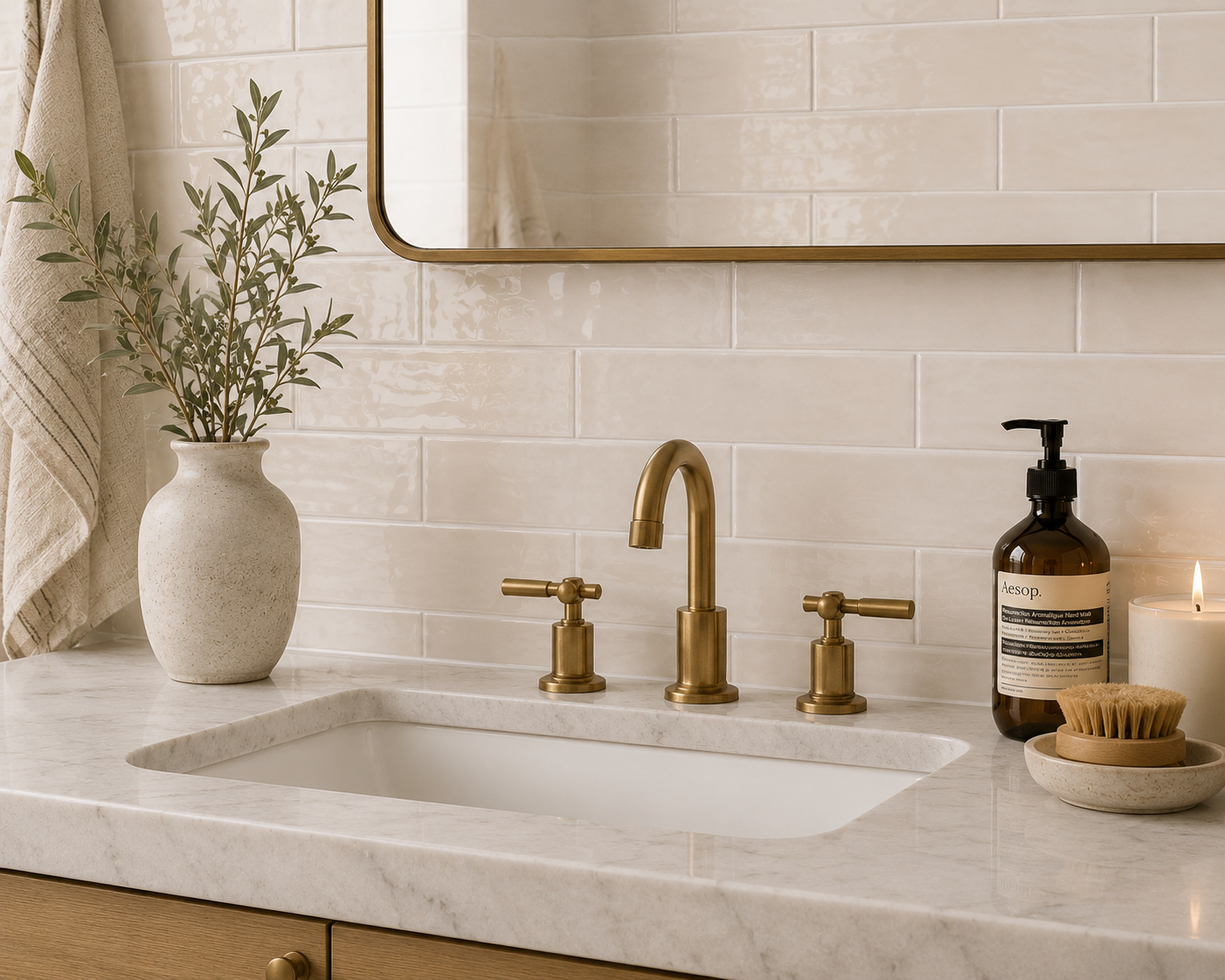 Acuarela Bone Subway Tile