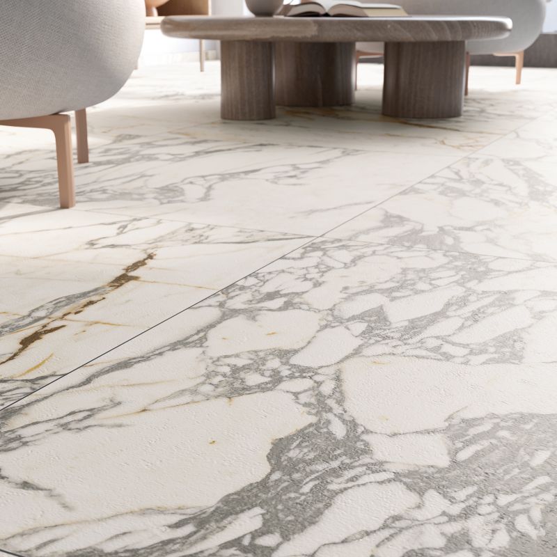 Epoque 21 Arabescato Marble Look Porcelain Tile
