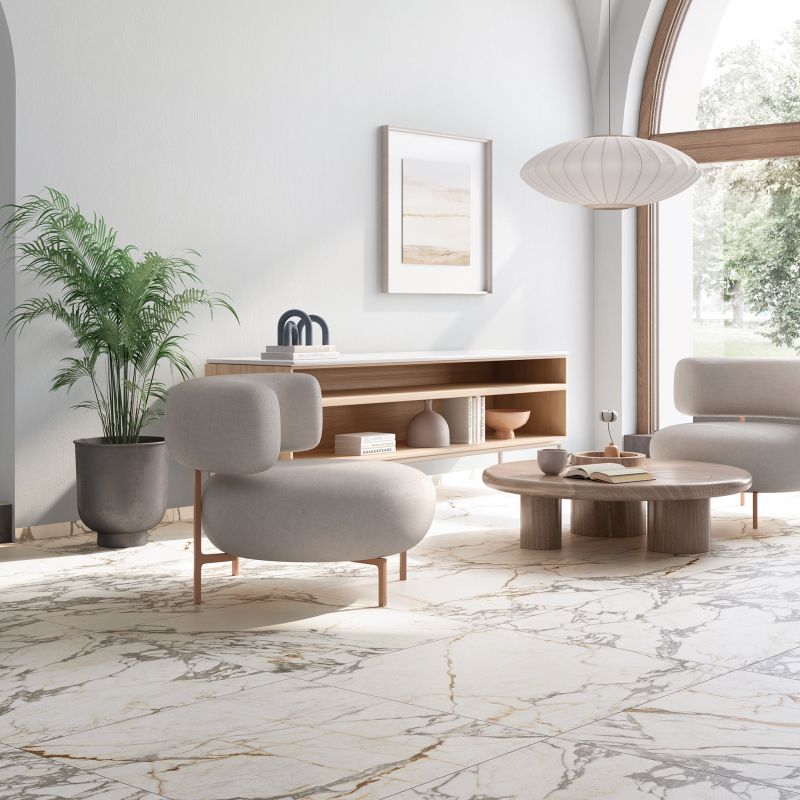 Epoque 21 Arabescato Marble Look Porcelain Tile