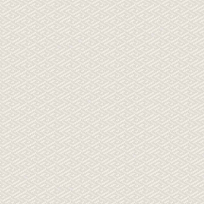 Versace La Greca Signiture White/Cut White Fabric Look Porcelain Tile