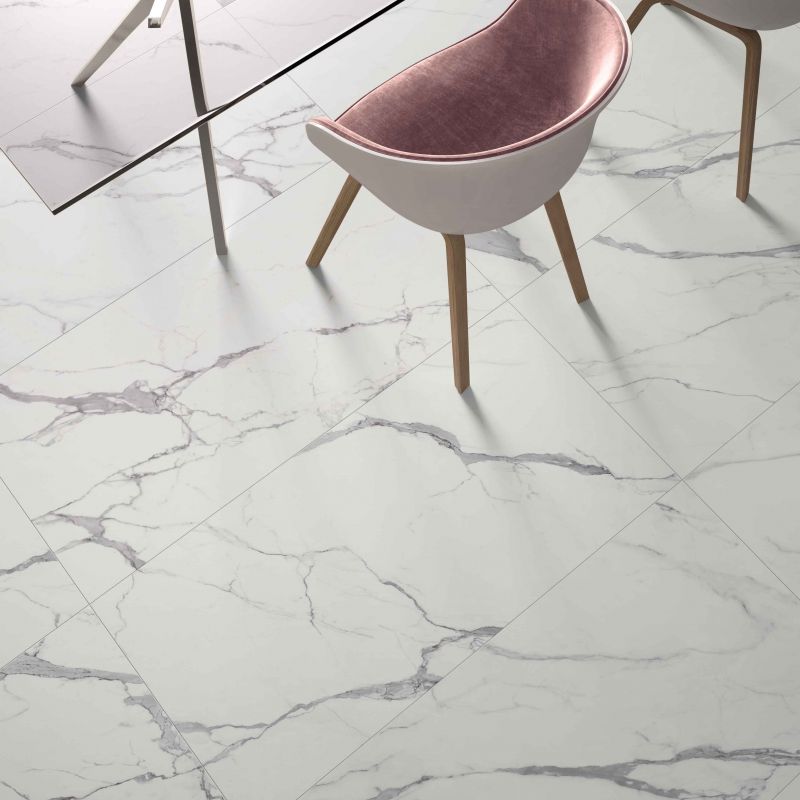 Nobile Statuario Marble Look Porcelain Tile