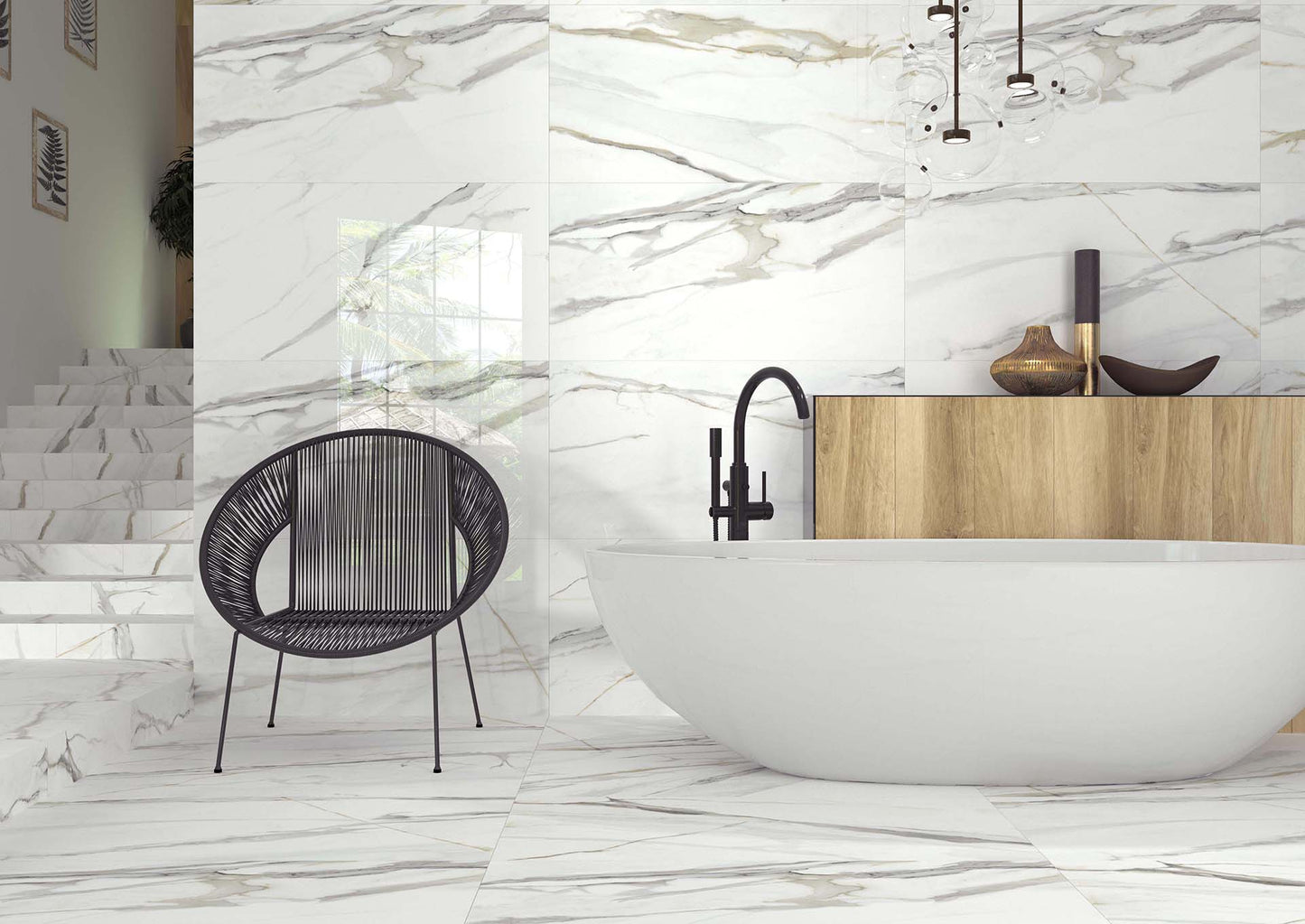 Emporio Calcutta Marble Look Porcelain Tile