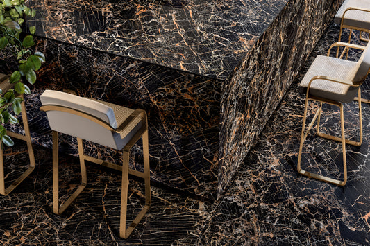 Versace Maximvs Black & Gold/Megabarocco Marble Look Porcelain Tile