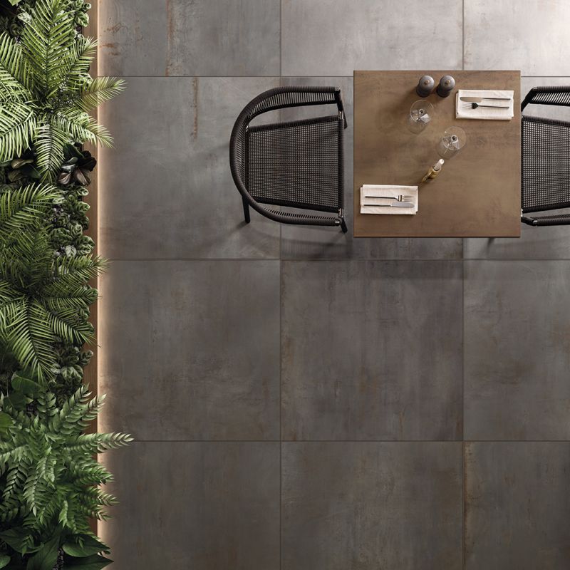Rebel Lead Metal Look Porcelain Tile