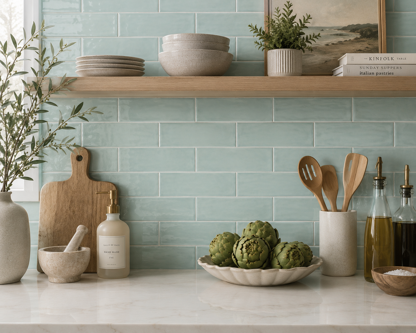 Acuarela Sea Decorative Tile