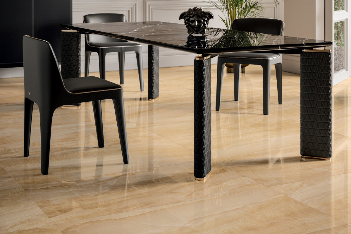Versace Marble Oro Marble Look Porcelain Tile
