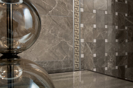 Versace Marble Grigio Marble Look Porcelain Tile