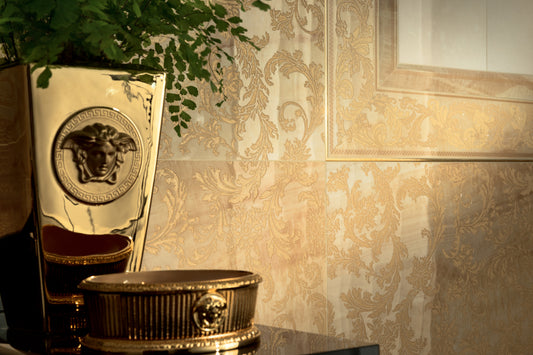 Versace Marble Oro Marble Look Porcelain Tile