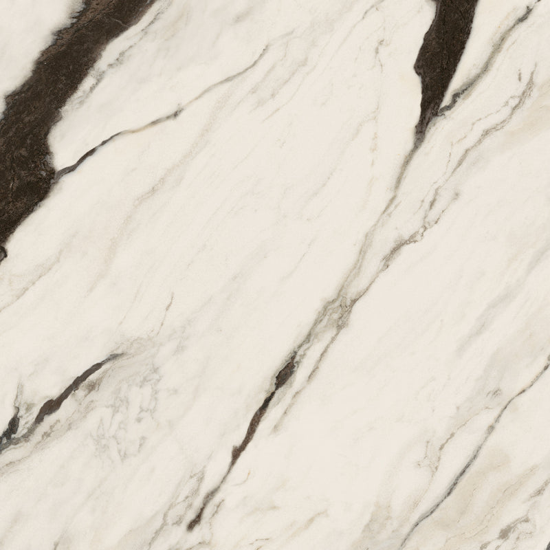 Versace Maximvs Panda White Marble Look Porcelain Tile
