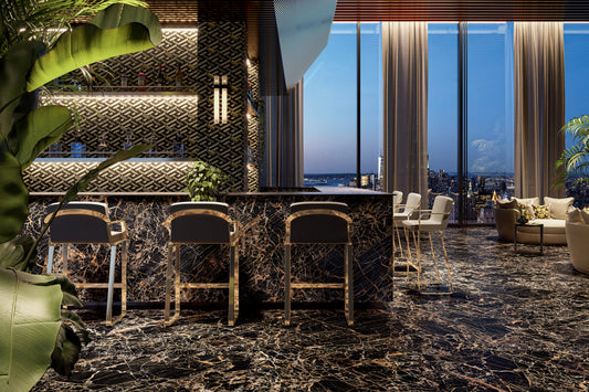 Versace Manifesto La Greca Maxi Kaki Iconic Look Porcelain Tile