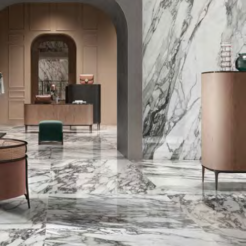 Porceluxe Macchia Vecchia Marble Look Porcelain Slab
