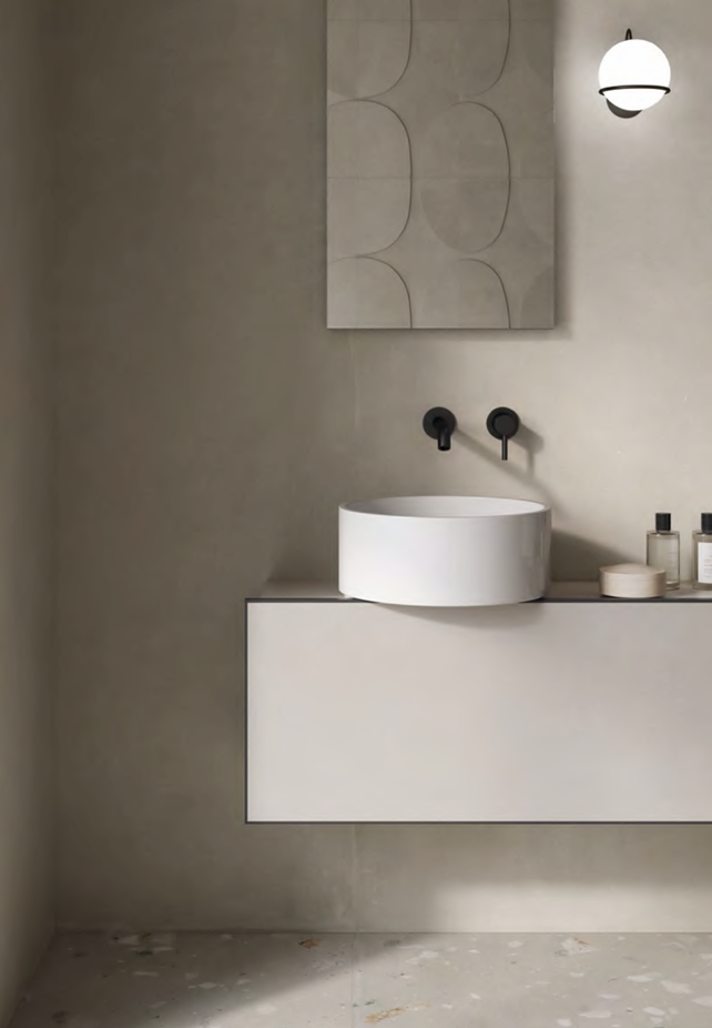 Cementi Flax Concrete Look Porcelain Tile