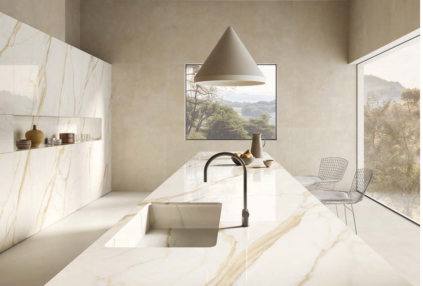 Marble Touch Calacatta Extra Marble Look Porcelain Look Tile