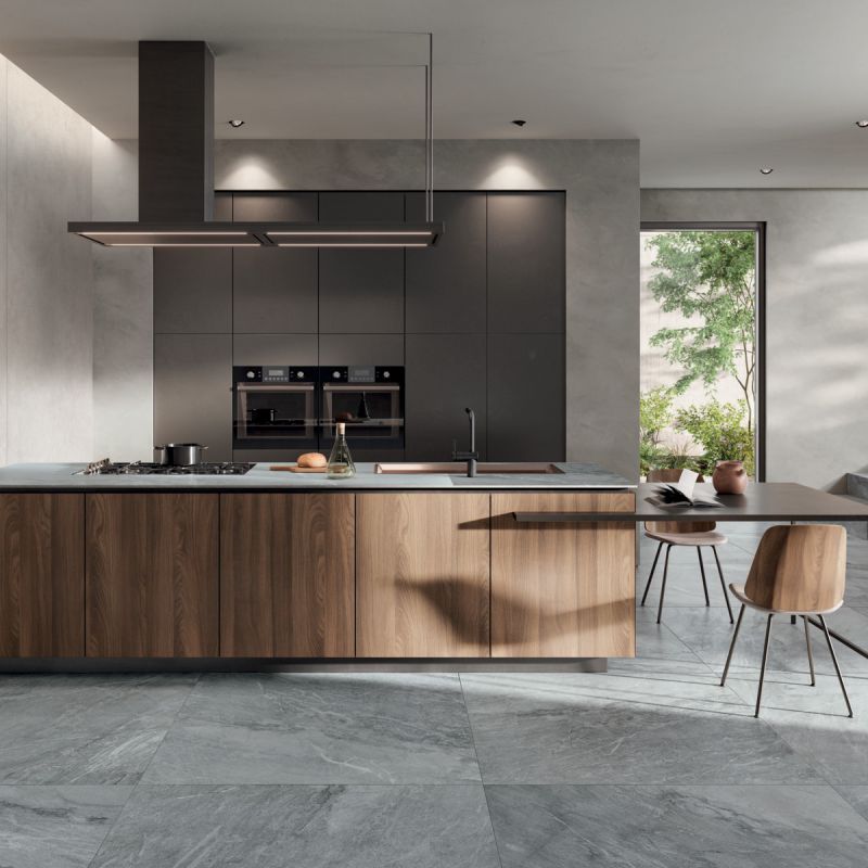 Blue Savory Grey Natural Stone Porcelain Tile
