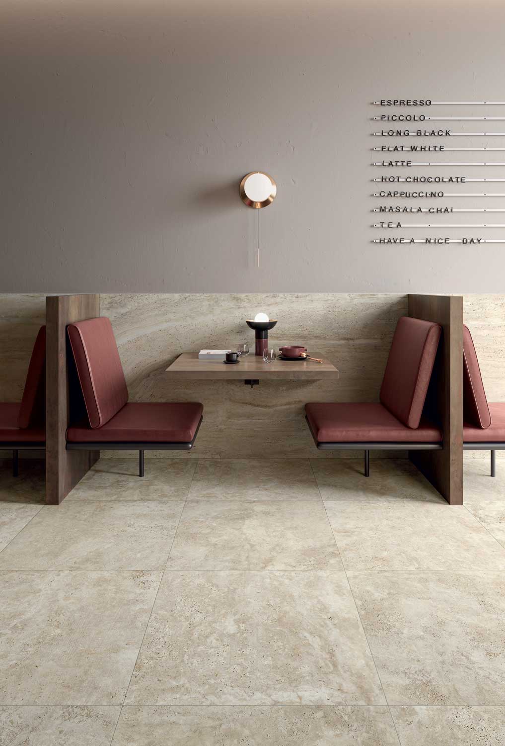 Porceluxe Honey Vein Natural stone Look Porcelain Slab