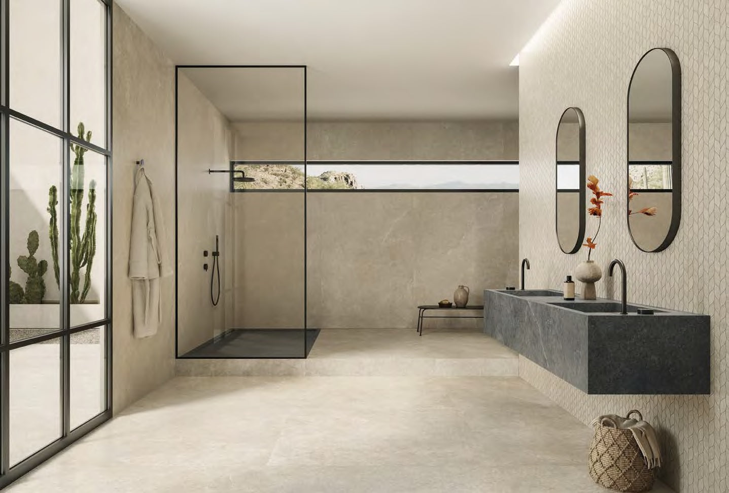 Limestone Beige Natural Stone Porcelain Tile