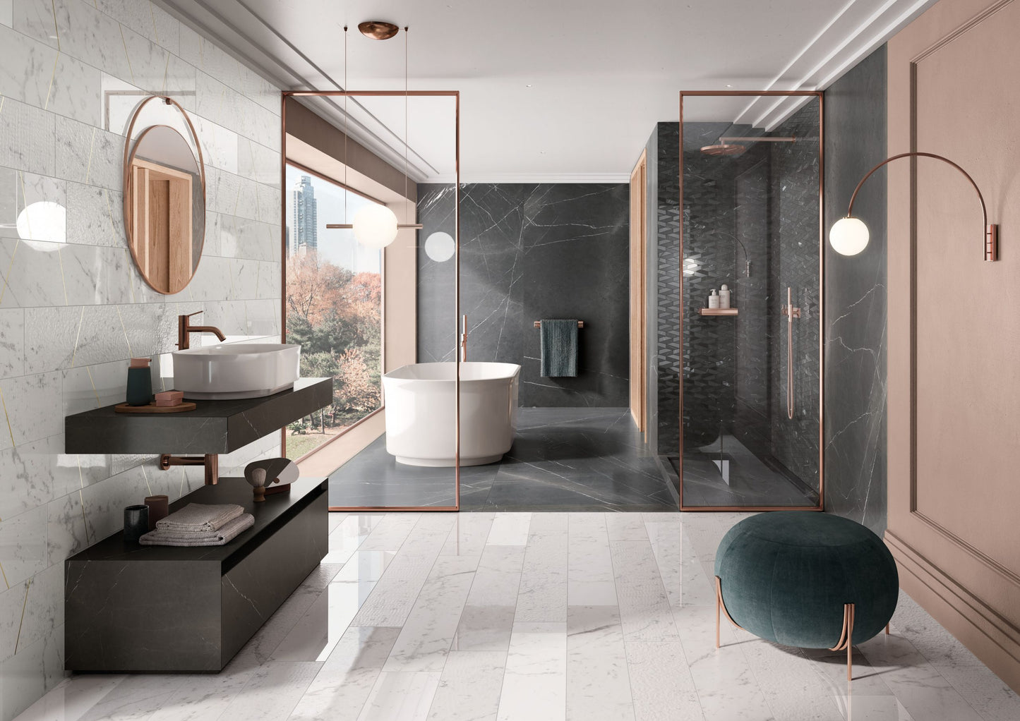 Porceluxe Pietra Grey Marble Look Porcelain Slab