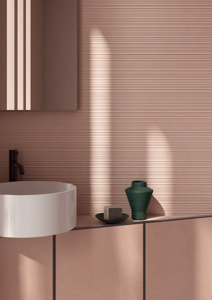 Nuances Rose Concrete Look Porcelain Tile