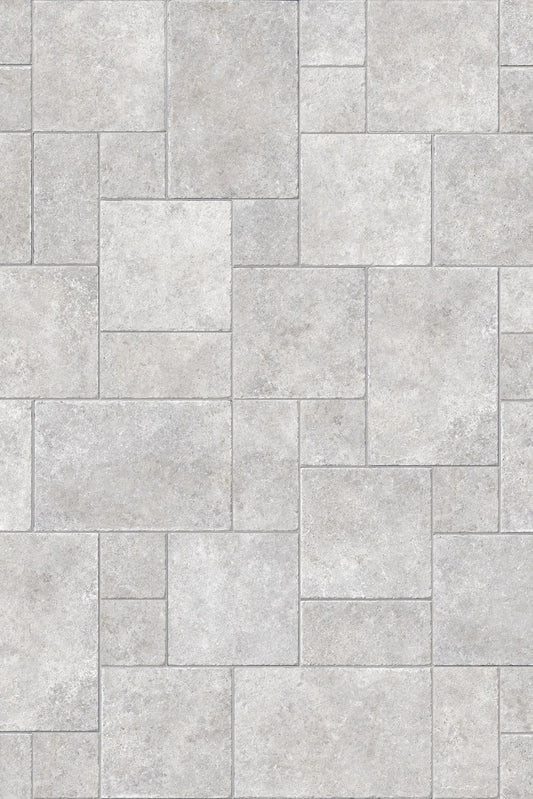 Saint-Tropez Silver French Pattern Porcelain Tile