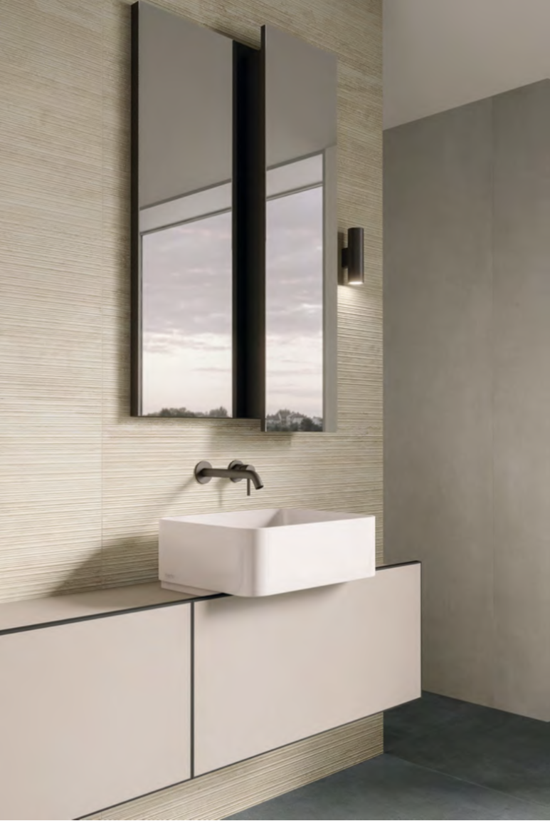 Travertini Beige Vein Cut Natural Stone Porcelain Tile