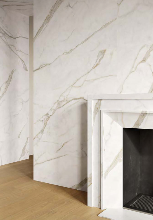 Marble Touch Calacatta Top Marble Look Porcelain Look Tile