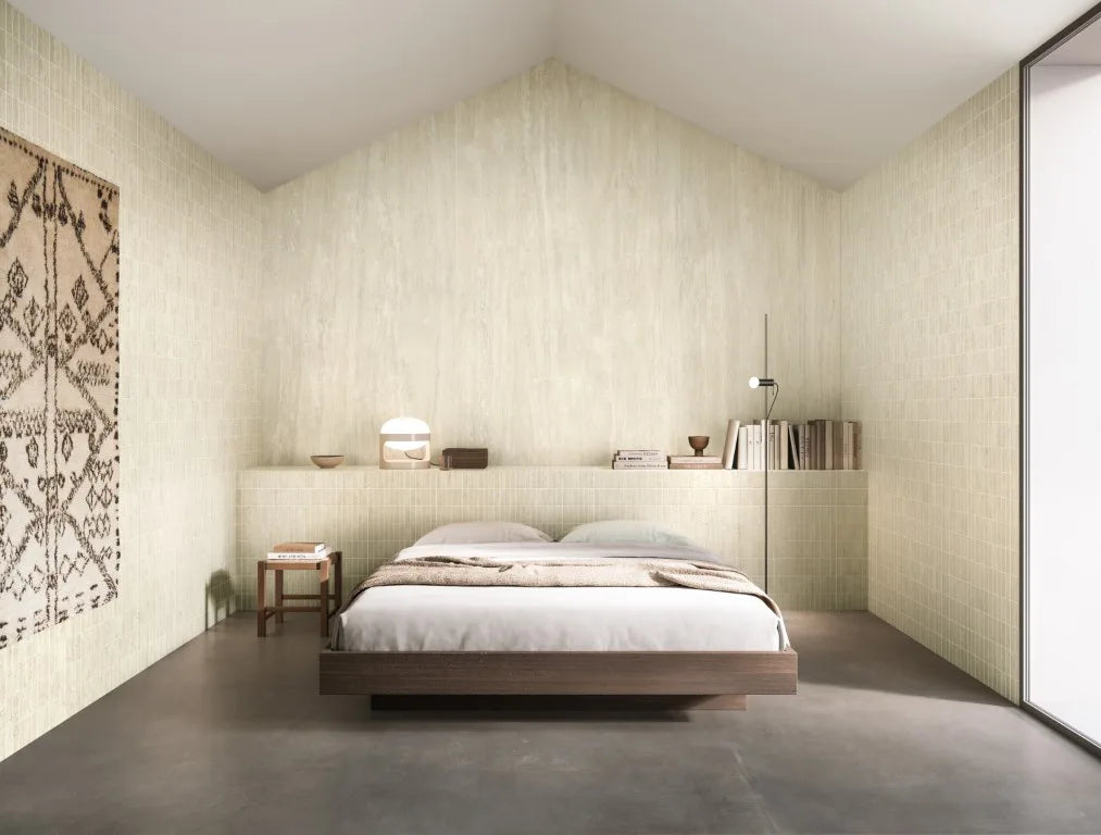 Porceluxe Travertine Beige Natural Stone Look Porcelain Slab