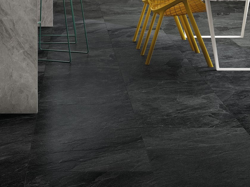 Shale Dark Natural Stone Porcelain Tile