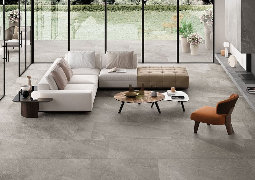 Shale Greige Natural Stone Porcelain Tile