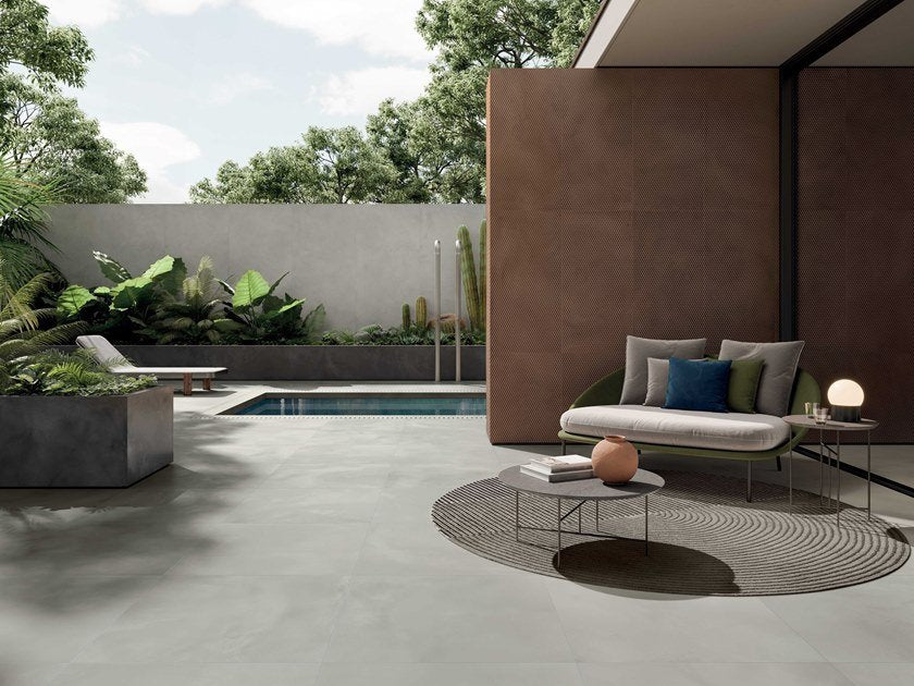 Porceluxe Concrete Grigio Concrete Look Porcelain Slab