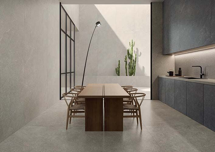 Limestone Taupe Natural Stone Porcelain Tile