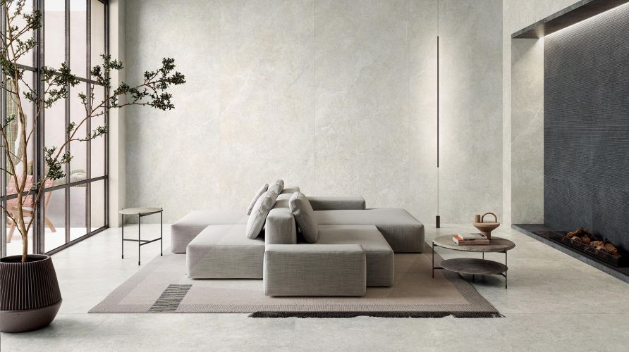 Limestone White Natural Stone Porcelain Tile