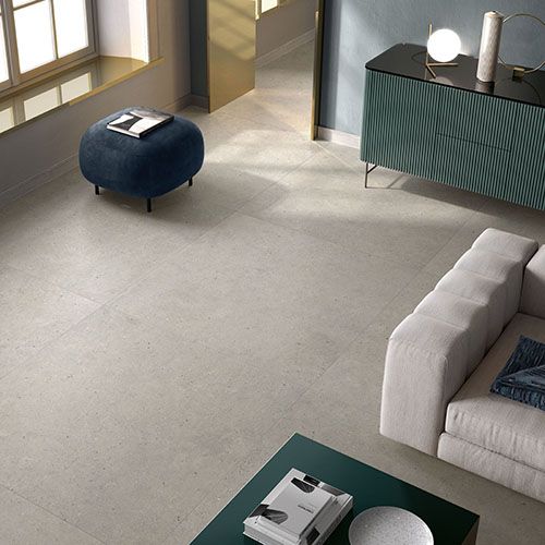 Silver Grain White Concrete Look Porcelain Tile