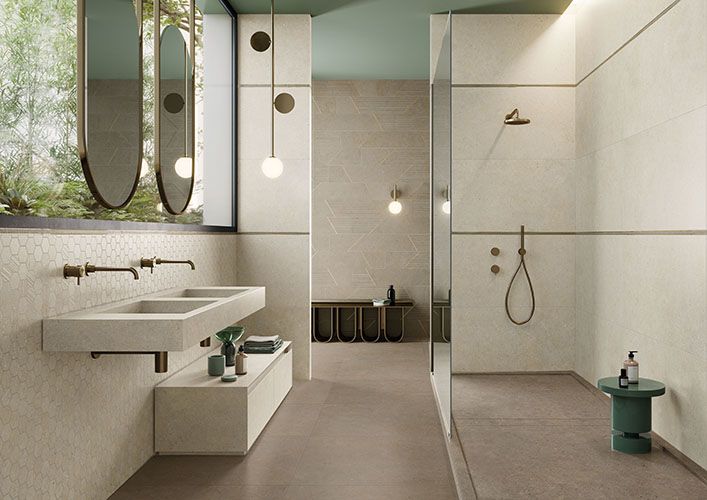 Silver Grain White Concrete Look Porcelain Tile