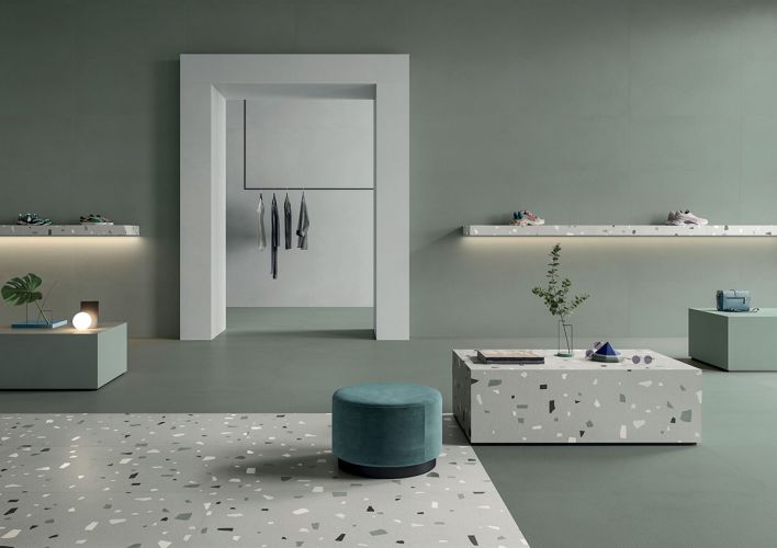 Nuances Salvia Concrete Look Porcelain Tile