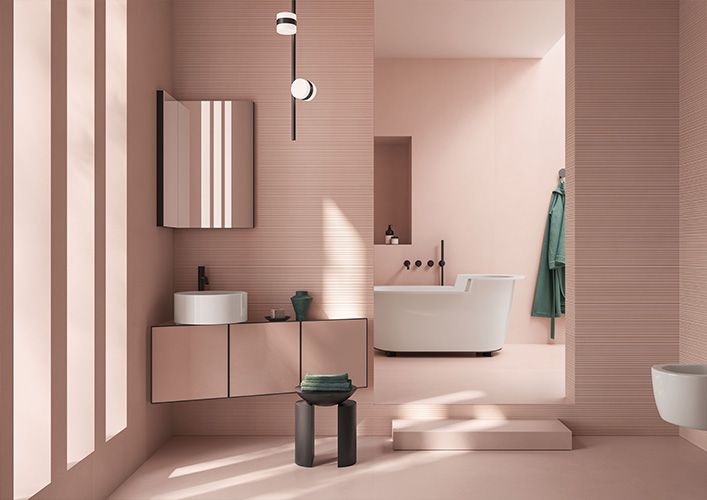 Nuances Rose Concrete Look Porcelain Tile