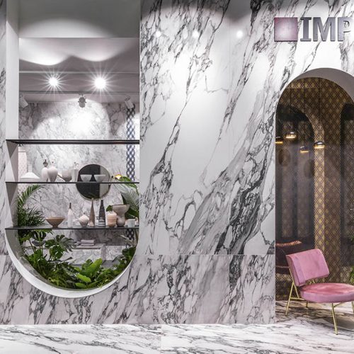 Porceluxe Macchia Vecchia Marble Look Porcelain Slab