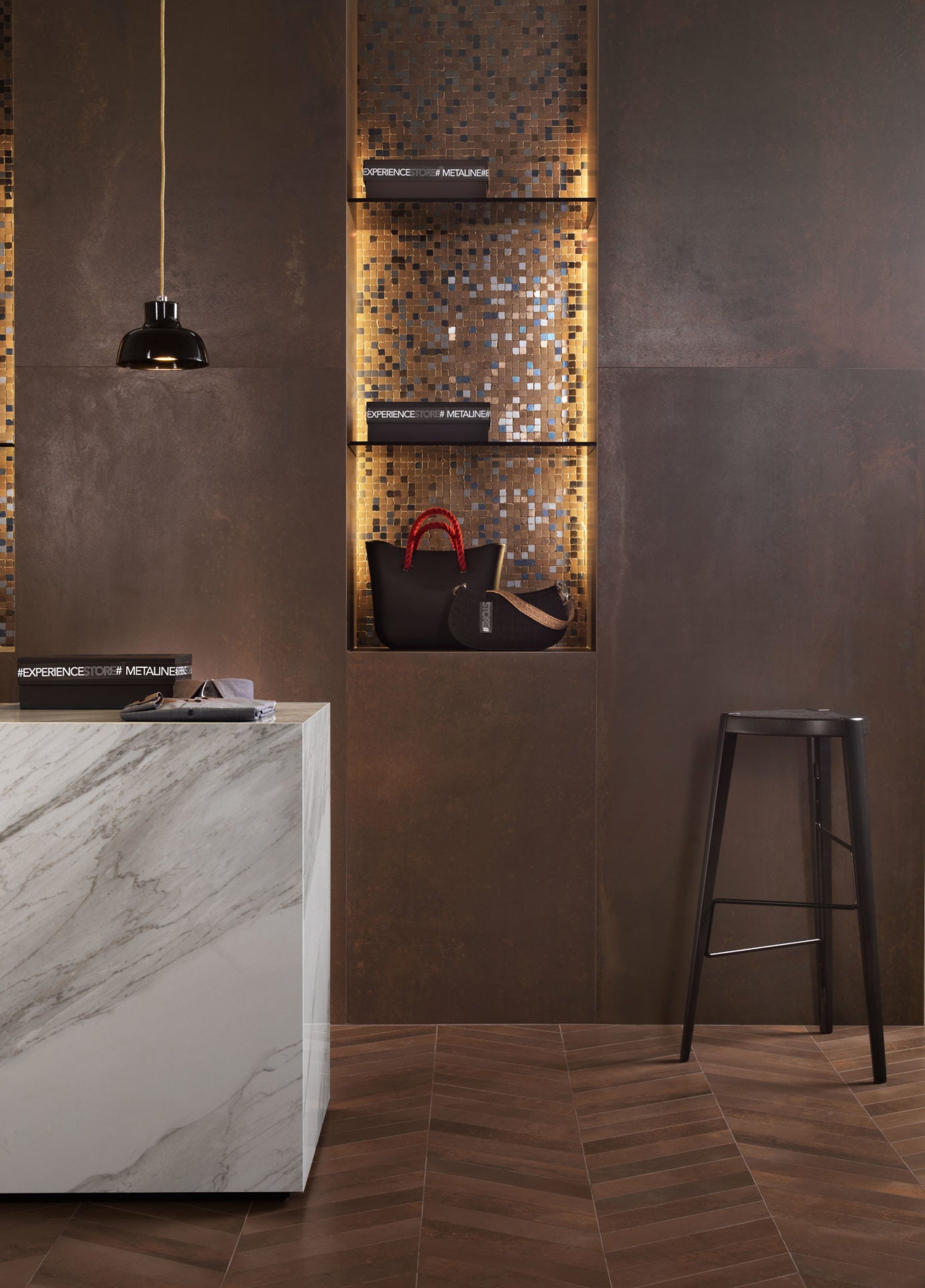 Porceluxe Metaline Corten Metal Look Porcelain Slab