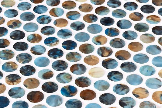 Aqualuxe Penny Print Mosaic Tile