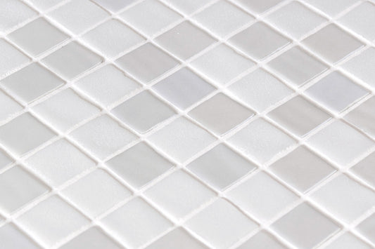 Aqualuxe Opalo Blanco Stoneglass Mosaic Tile
