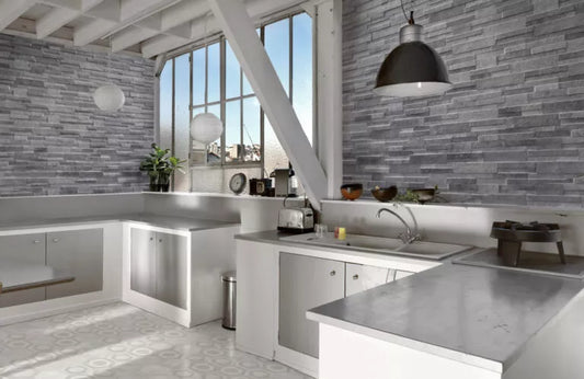 Quarzo Series Steel Stone Cladding Look Decorative Tile