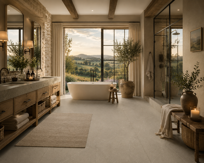 Mythe Greige Natural Stone Porcelain Tile