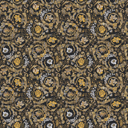 Versace Manifesto Barocco Garden Black Iconic Look Porcelain Tile