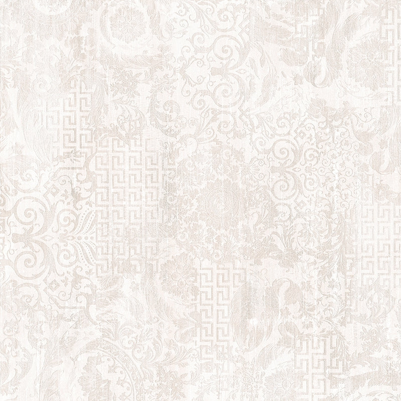 Versace Eterno White/White Patchwork/White Intreccio/White Barocco Timber Look Porcelain Tile