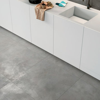 Luce Acciaio Concrete Look Porcelain Tile