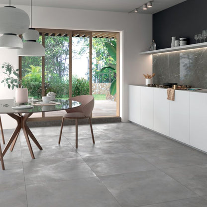 Luce Acciaio Concrete Look Porcelain Tile